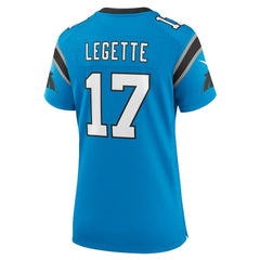Xavier Legette Carolina Panthers Women's Alternate Game Jersey - Blue Jerseys