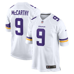 J.J. McCarthy Minnesota Vikings Game Jersey - White Jerseys