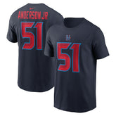 Will Anderson Jr. Houston Texans Name & Number T-Shirt - Navy T-shirts
