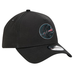 Atlanta Braves New Era Tonal Pop 9FORTY A-Frame Adjustable Hat - Black Hats