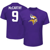 J.J. McCarthy Minnesota Vikings Big & Tall Name & Number T-Shirt - Purple T-shirts