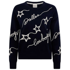 Dallas Cowboys Women's Love Letter Pullover Sweater - Navy Pullover