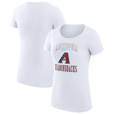 Arizona Diamondbacks G-III 4Her by Carl Banks Women's Super-Slim Fit Lightweight Team Logo Graphic T-Shirt - White T-shirts