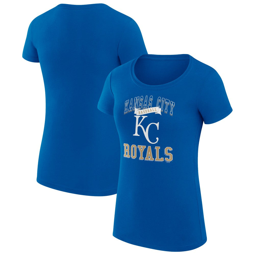 Kansas City Royals G-III 4Her by Carl Banks Women's Super-Slim Fit Lightweight Team Logo Graphic T-Shirt - Royal T-shirts