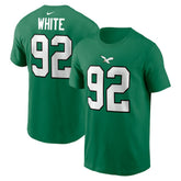 Reggie White Philadelphia Eagles Retired Player Name & Number T-Shirt - Kelly Green T-shirts