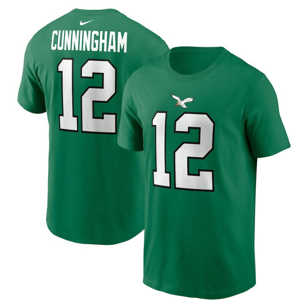Randall Cunningham Philadelphia Eagles Retired Player Name & Number T-Shirt - Kelly Green T-shirts