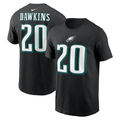 Brian Dawkins Philadelphia Eagles Retired Player Name & Number T-Shirt - Black T-shirts