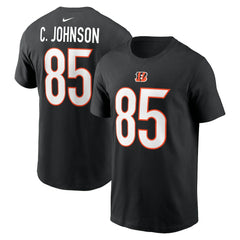 Chad Johnson Cincinnati Bengals Retired Player Name & Number T-Shirt - Black T-shirts