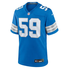Giovanni Manu Detroit Lions Team Game Jersey - Blue Jerseys