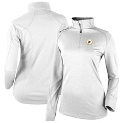 San Diego Padres Columbia Women's Cooperstown Collection Shotgun 2.0 Omni-Wick Quarter-Zip Top - White Tops