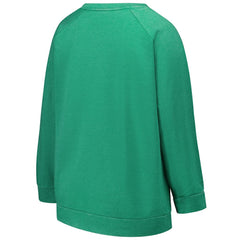 Philadelphia Eagles Profile Women's Plus Size Acid Wash Raglan Sweatshirt - Kelly Green Sweatshirts