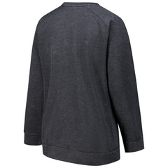 Detroit Lions Profile Women's Plus Size Acid Wash Raglan Sweatshirt - Charcoal Sweatshirts