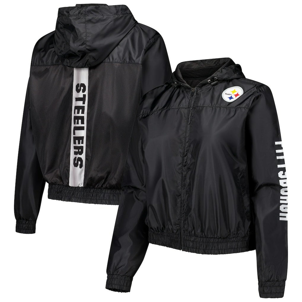 Pittsburgh Steelers Women's Full-Zip Jacket - Black Jackets
