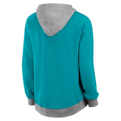 Miami Dolphins Women's Hit It Full-Zip Hoodie - Aqua Hoodies