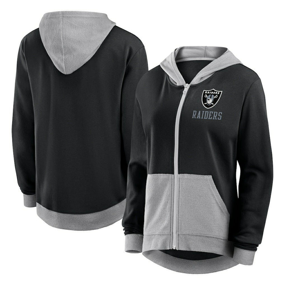 Las Vegas Raiders Women's Hit It Full-Zip Hoodie - Black Hoodies