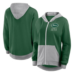 New York Jets Women's Hit It Full-Zip Hoodie - Green Hoodies