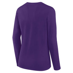 Minnesota Vikings Women's Long Sleeve Scoop Neck T-Shirt - Purple T-shirts