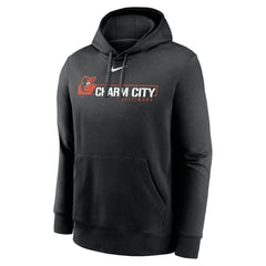Baltimore Orioles Nike Local Club Pullover Hoodie - Black Hoodies