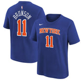 Jalen Brunson New York Knicks Youth Icon Name & Number T-Shirt Blue - Nike