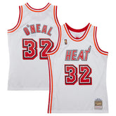 Shaquille O'Neal Miami Heat 2007/08 Hardwood Classics Swingman Jersey White - Mitchell & Ness