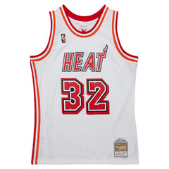 Shaquille O'Neal Miami Heat 2007/08 Hardwood Classics Swingman Jersey White - Mitchell & Ness