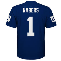 Malik Nabers New York Giants Youth Replica Player Jersey - Royal Jerseys