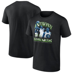 Anthony Edwards Minnesota Timberwolves Retro '90s T-Shirt Black