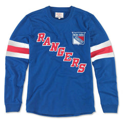 New York Rangers American Needle Sudbury Long Sleeve T-Shirt - Blue | US 201662679