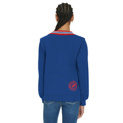 Buffalo Bills Tommy Hilfiger Women's Alice V-Neck Pullover Sweatshirt - Royal Pullover