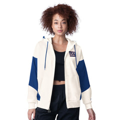 New York Giants Starter Women's Scrimmage Full-Zip Hoodie - White Hoodies