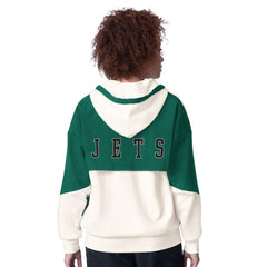 New York Jets Starter Women's Scrimmage Full-Zip Hoodie - White Hoodies