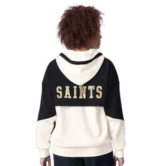 New Orleans Saints Starter Women's Scrimmage Full-Zip Hoodie - White Hoodies