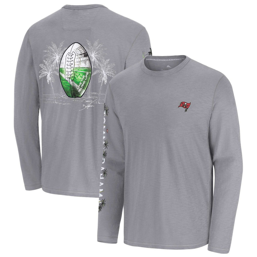 Tampa Bay Buccaneers Oasis Endzone Lux Long Sleeve T-Shirt - Gray T-shirts