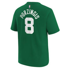 Kristaps Porzingis Boston Celtics Youth Icon Name & Number T-Shirt Kelly Green - Nike