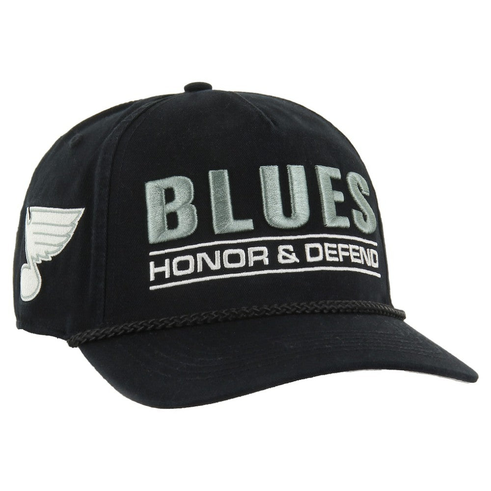 St. Louis Blues '47 OHT Military Appreciation Homeland Honor and Defend Hitch Adjustable Hat - Black | US 201673142