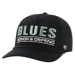 St. Louis Blues '47 OHT Military Appreciation Homeland Honor and Defend Hitch Adjustable Hat - Black | US 201673142