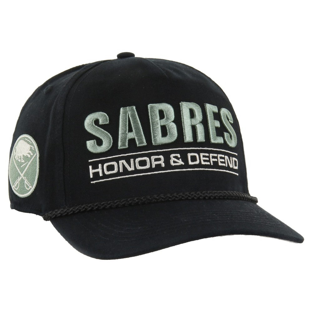 Buffalo Sabres '47 OHT Military Appreciation Homeland Honor and Defend Hitch Adjustable Hat - Black | US 201673146