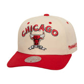 Chicago Bulls 6x NBA Champions Soul Legacy Defined Snapback Hat Cream/Red - Mitchell & Ness