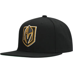 Vegas Golden Knights Mitchell & Ness Core Top Spot Snapback Hat - Black | US 201673346