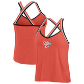 Kansas City Chiefs WEAR by Erin Andrews Women's Cross Strap Tri-Blend Tank Top - Red Tops