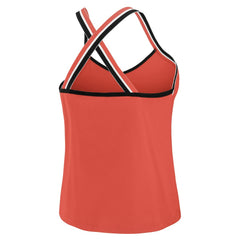 Kansas City Chiefs WEAR by Erin Andrews Women's Cross Strap Tri-Blend Tank Top - Red Tops