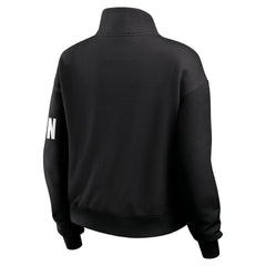 Cincinnati Bengals WEAR by Erin Andrews Women's Quarter-Zip Jacket - Black Jackets