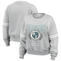 Philadelphia Eagles WEAR by Erin Andrews Women's Pullover Sweatshirt - Heather Gray Pullover