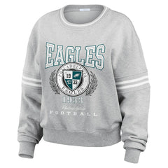 Philadelphia Eagles WEAR by Erin Andrews Women's Pullover Sweatshirt - Heather Gray Pullover