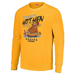 San Diego Padres MLB x Guy Fieri’s Flavortown Unisex Tri-Blend Pullover Sweatshirt - Gold Pullover