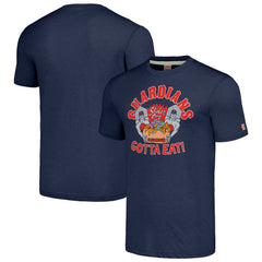 Cleveland Guardians MLB x Guy Fieri’s Flavortown Unisex Tri-Blend T-Shirt - Navy T-shirts