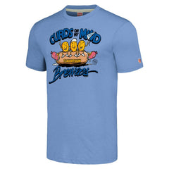 Milwaukee Brewers MLB x Guy Fieri’s Flavortown Unisex Tri-Blend T-Shirt - Light Blue T-shirts