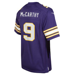J.J. McCarthy Minnesota Vikings Youth Game Jersey - Purple Jerseys