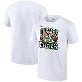 Boston Celtics 2024 NBA Finals Champions Pull Up Jumper Caricature T-Shirt White - Fanatics