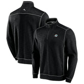 Miami Dolphins Tobago Bay Tri-Blend Half-Zip Sweatshirt - Black Sweatshirts